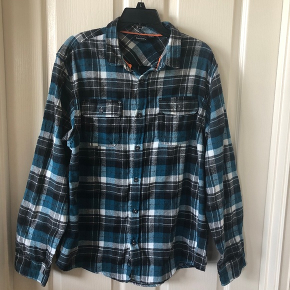 burnside Other - burnside Flannel - turquoise and black - XL